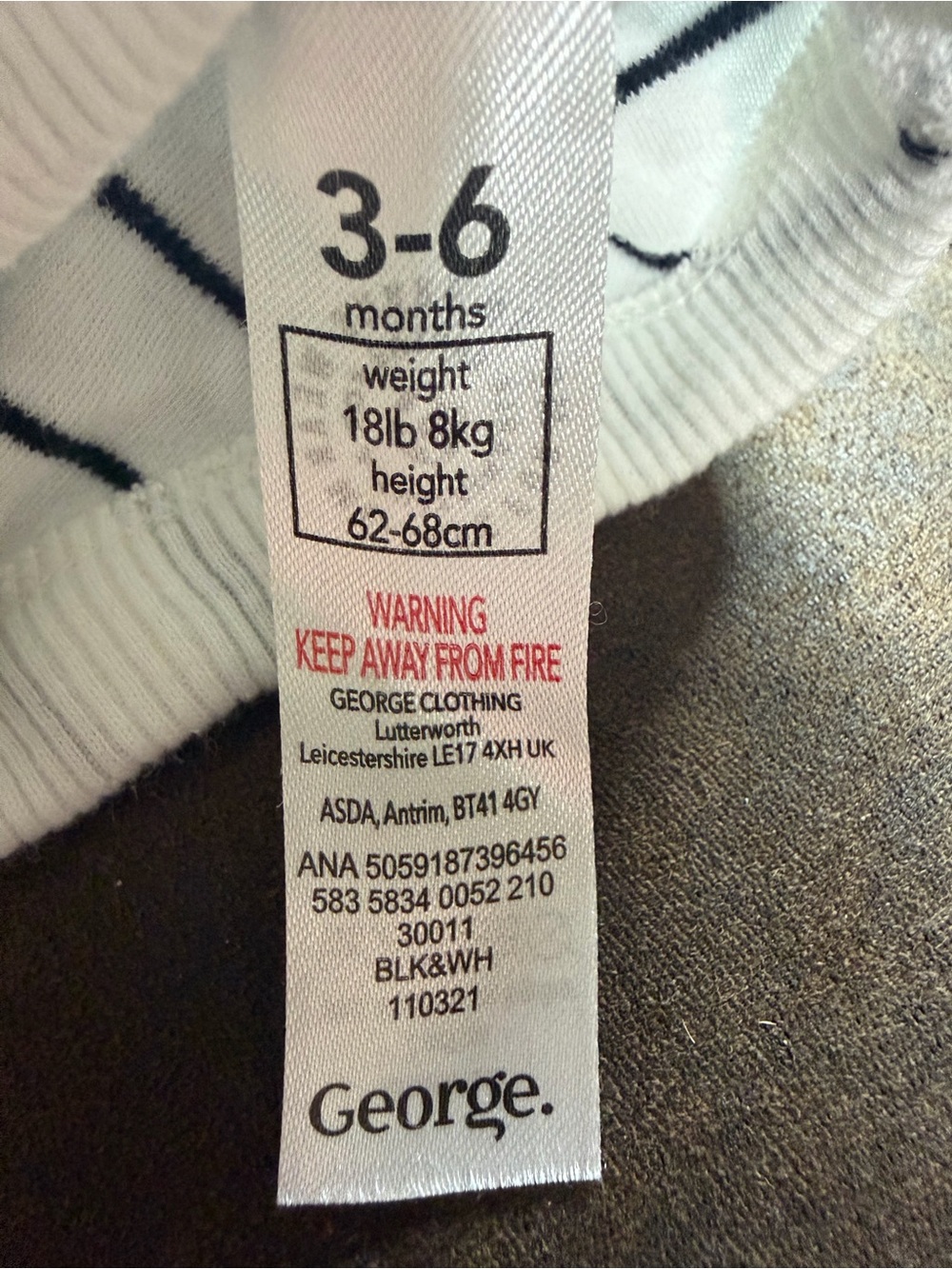 George 3-6M Overalls Set - Picture 4 of 6